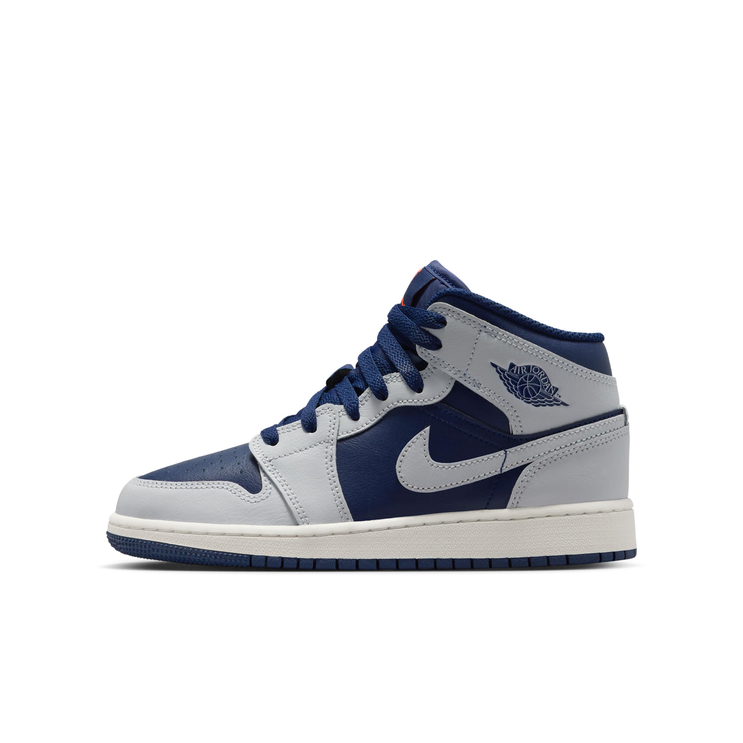 Air Jordan 1 Mid Big Kids' Shoes by JORDAN