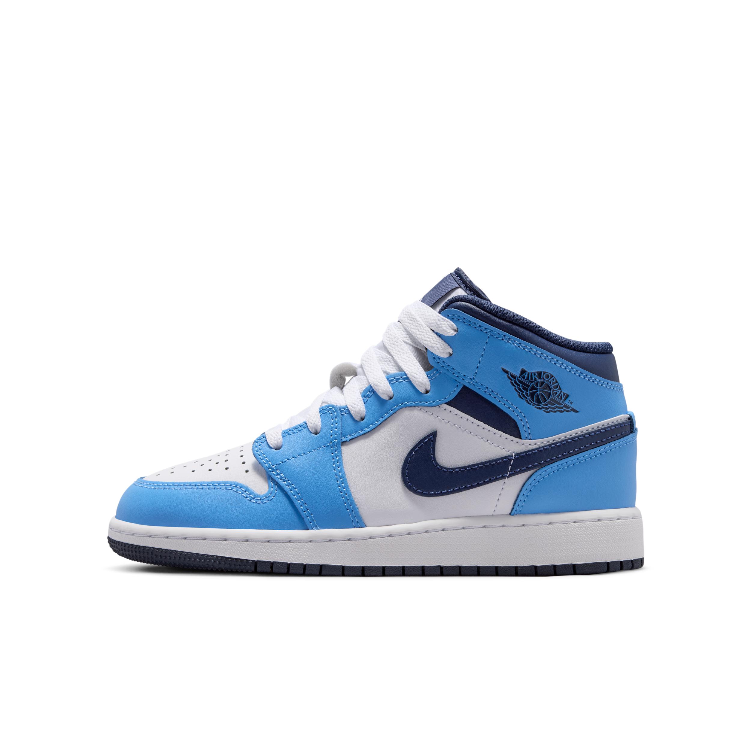 Air Jordan 1 Mid Big Kids' Shoes by JORDAN