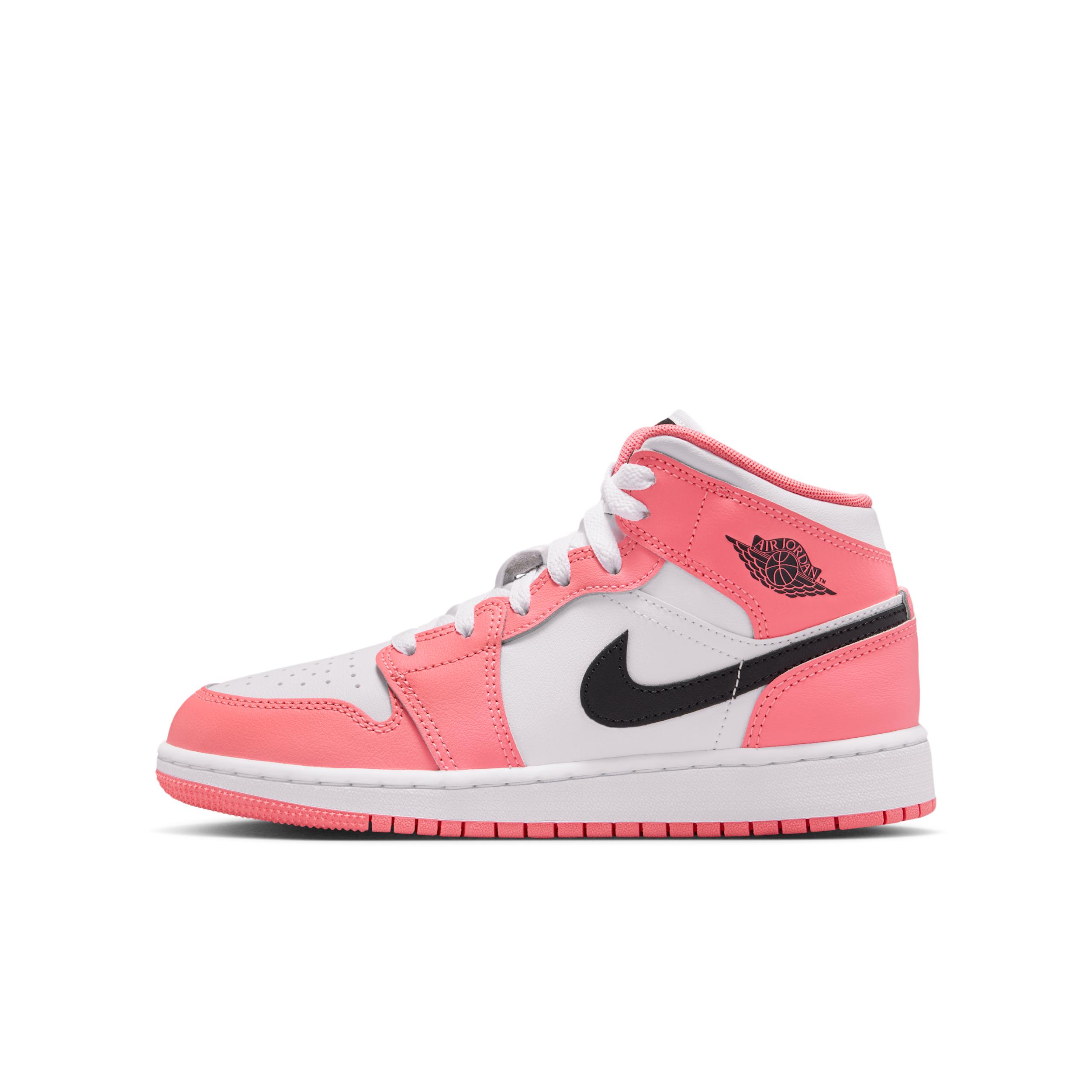 Air Jordan 1 Mid Big Kids' Shoes by JORDAN