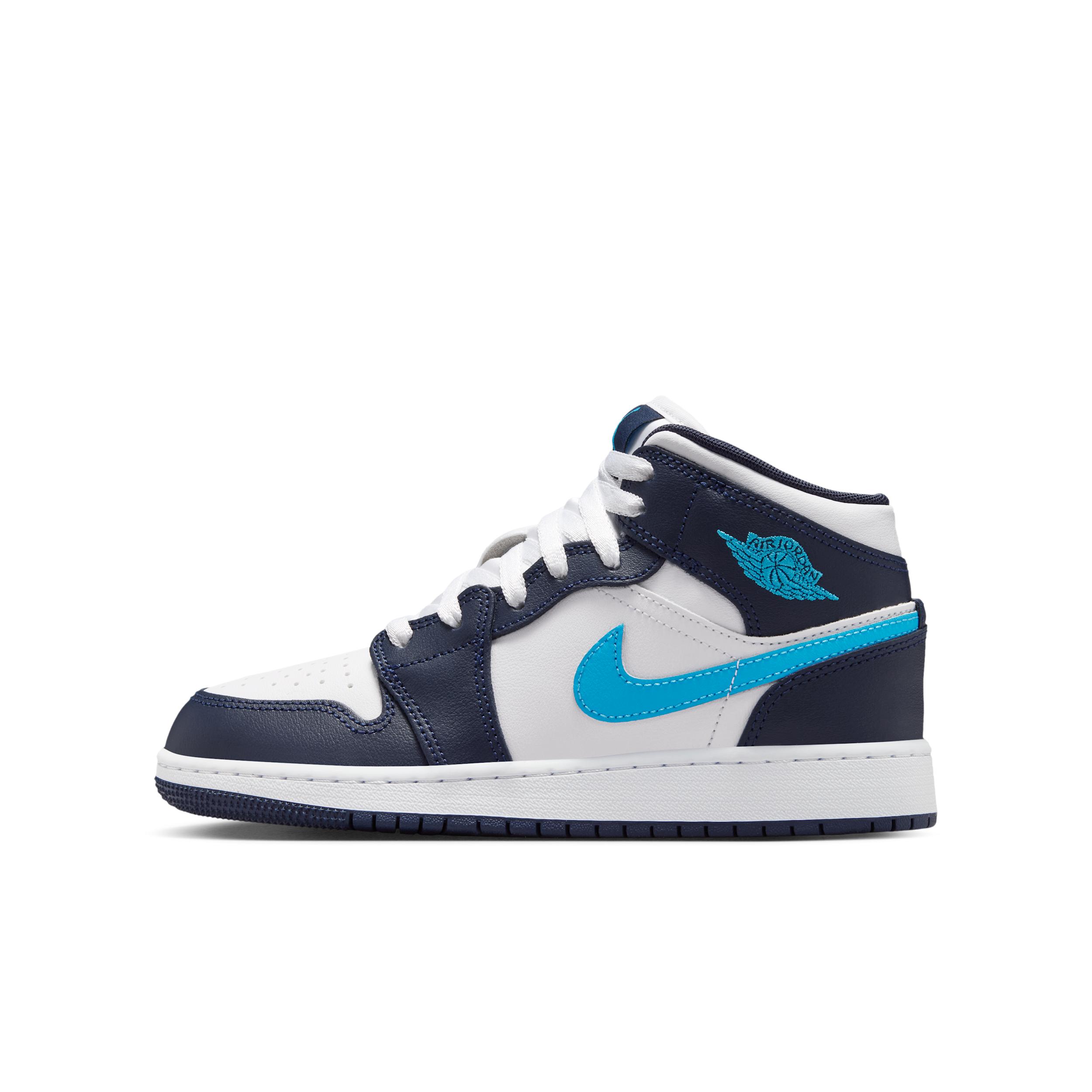 Air Jordan 1 Mid Big Kids' Shoes by JORDAN