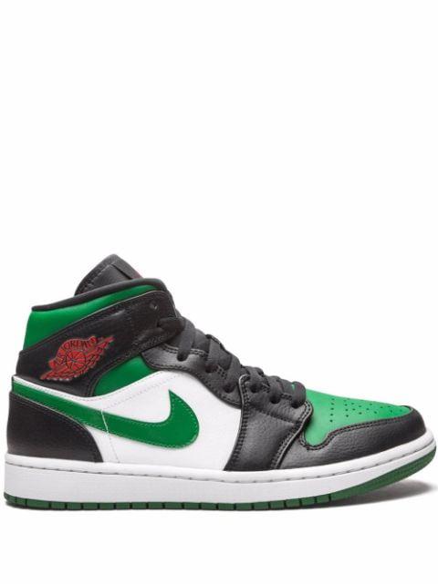 Air Jordan 1 Mid "Green Toe" sneakers by JORDAN