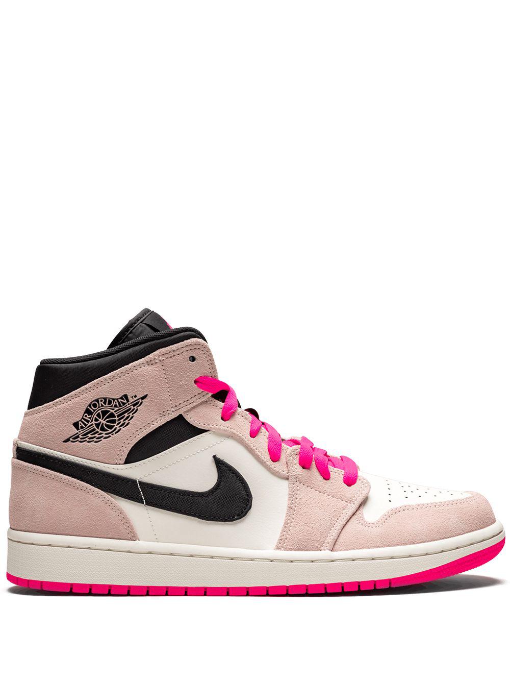 Air Jordan 1 Mid SE "Crimson Tint/Hyper Pink" sneakers by JORDAN