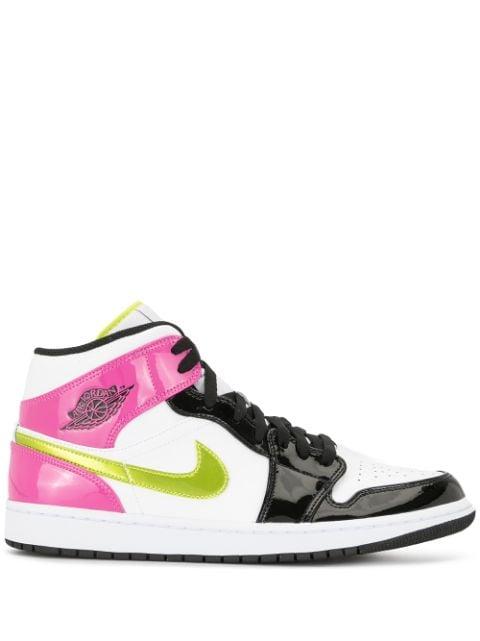 Air Jordan 1 Mid SE "Cyber / Active Fuchsia" sneakers by JORDAN