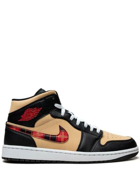 Air Jordan 1 Mid SE "Tartan Swoosh" sneakers by JORDAN