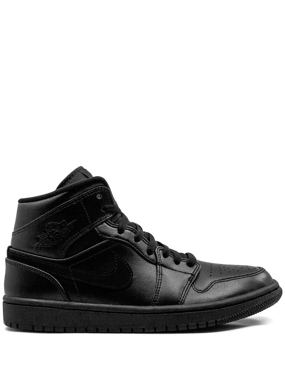 Air Jordan 1 Mid "Triple Black" sneakers by JORDAN