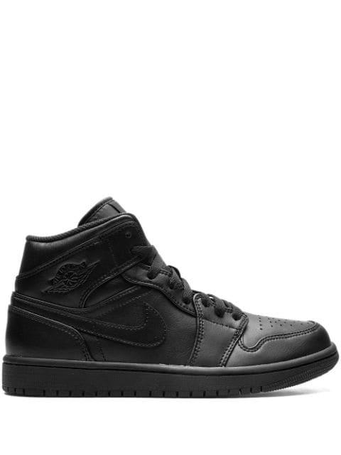 Air Jordan 1 Mid "Triple Black" sneakers by JORDAN