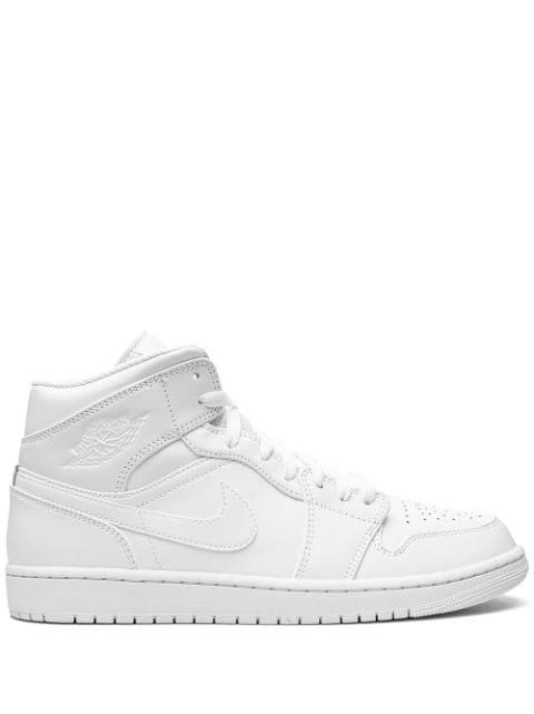 Air Jordan 1 Mid "Triple White" sneakers by JORDAN