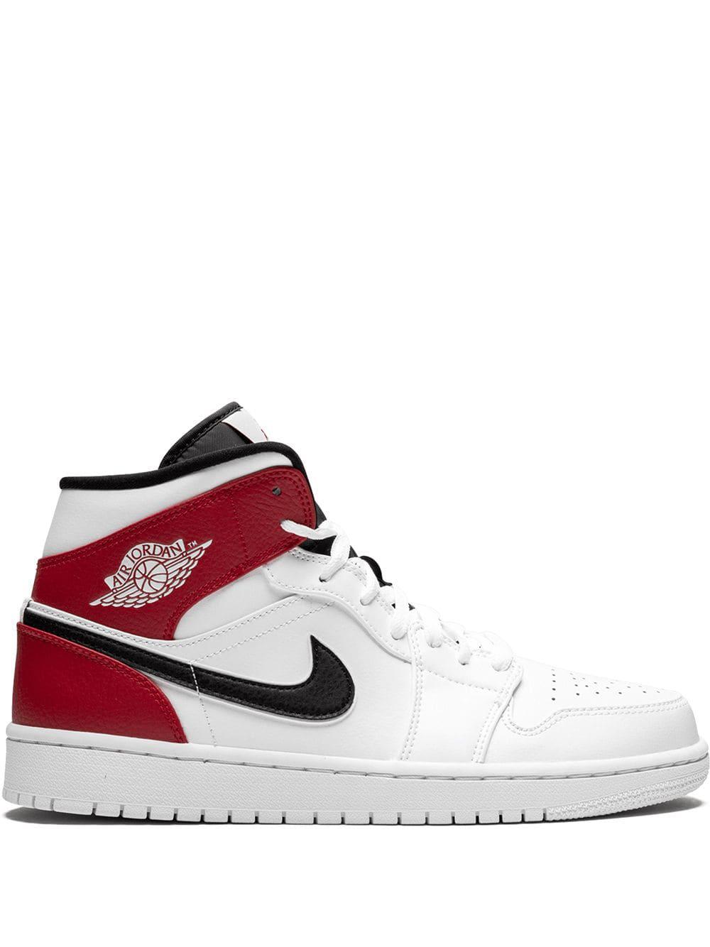 Air Jordan 1 Mid "White Chicago" sneakers by JORDAN