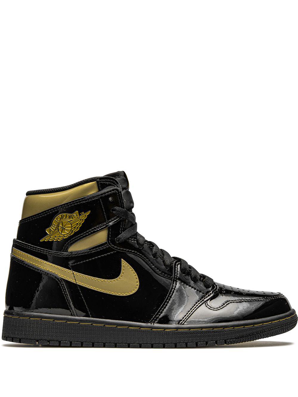 Air Jordan 1 Retro High OG "Black Metallic Gold" sneakers by JORDAN