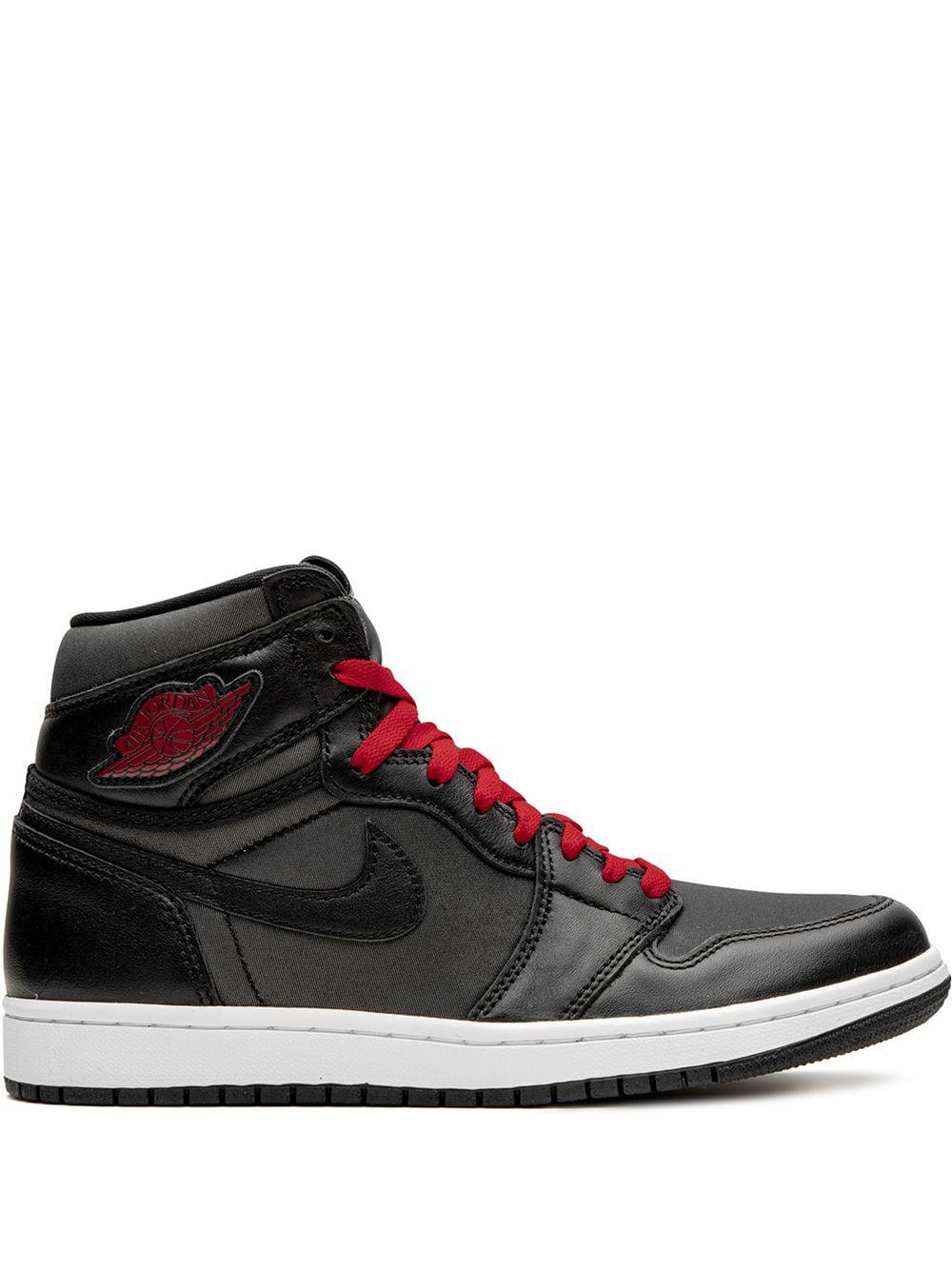 Air Jordan 1 Retro High OG "Black Satin/Gym Red" sneakers by JORDAN