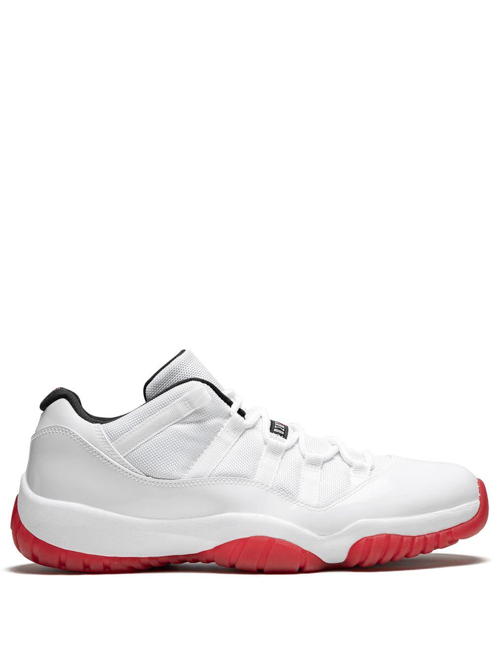 Air Jordan 11 Retro Low "White/Varsity Red" sneakers by JORDAN