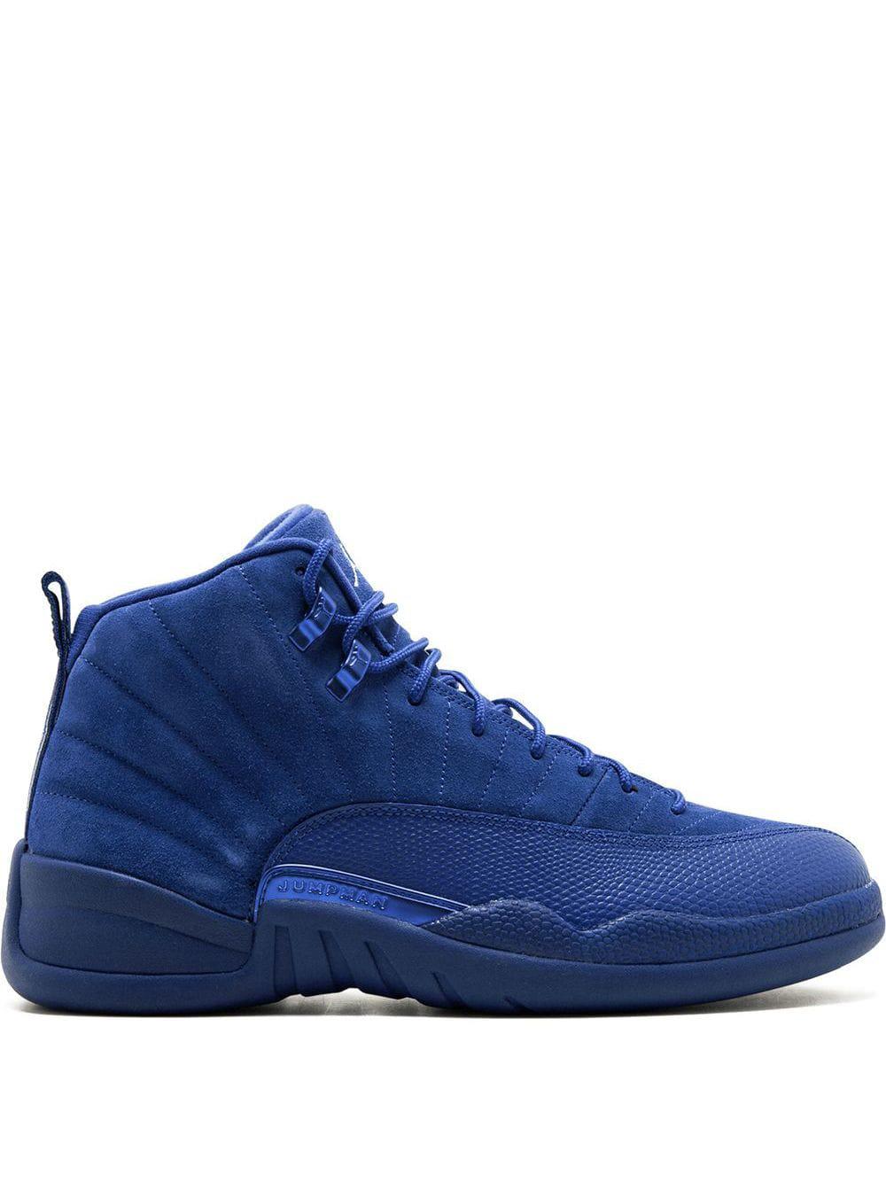 Air Jordan 12 Retro "Deep Royal Suede" sneakers by JORDAN