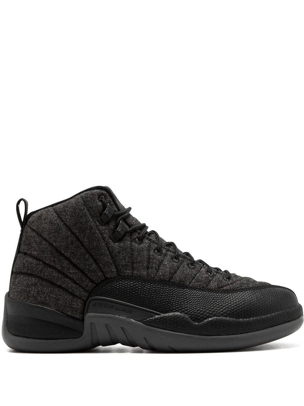 Air Jordan 12 Retro Wool "Dark Grey/Metallic Silver" sneakers by JORDAN