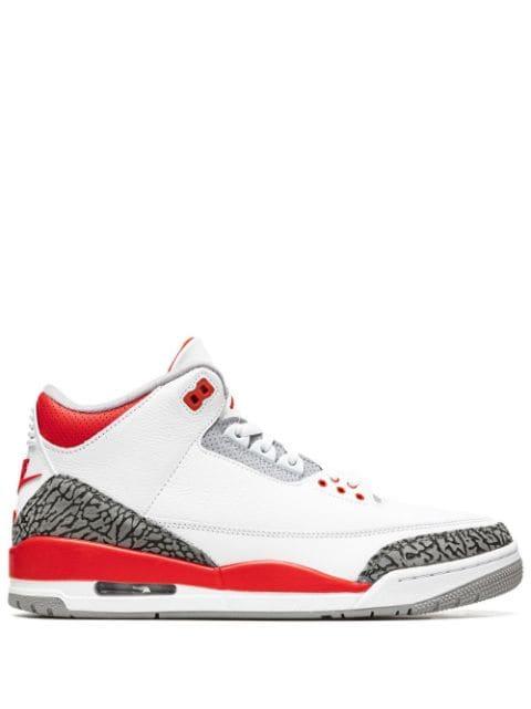 Air Jordan 3 Retro OG "Fire Red 2022" sneakers by JORDAN