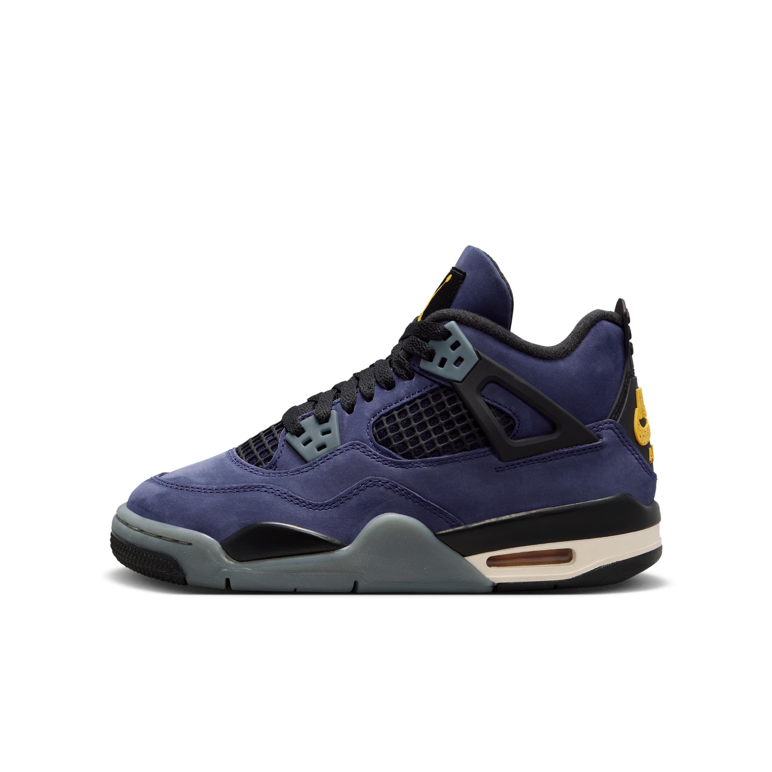 Air Jordan 4 Retro "Imperial Purple" Big Kids' Shoes by JORDAN