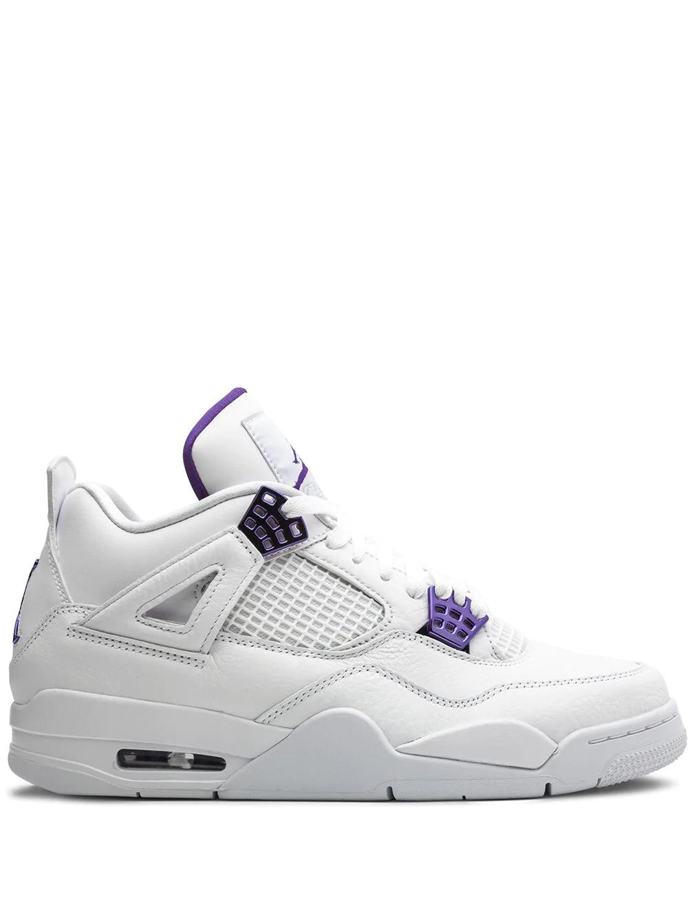 Air Jordan 4 Retro "Metallic Pack - Purple" sneakers by JORDAN