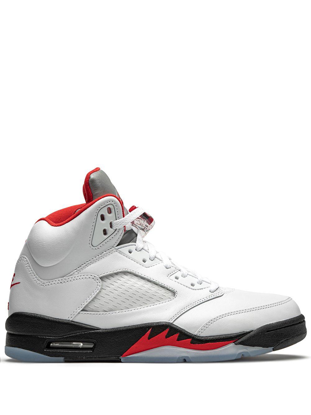Air Jordan 5 Retro "Fire Red Silver Tongue 2020" sneakers by JORDAN