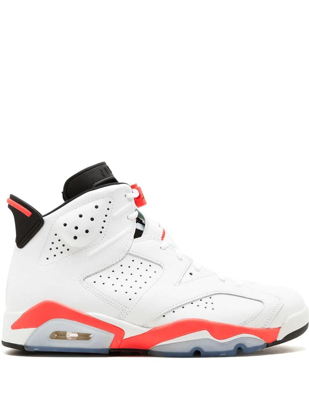 Air Jordan 6 Retro "White/Infrared 2014" sneakers by JORDAN