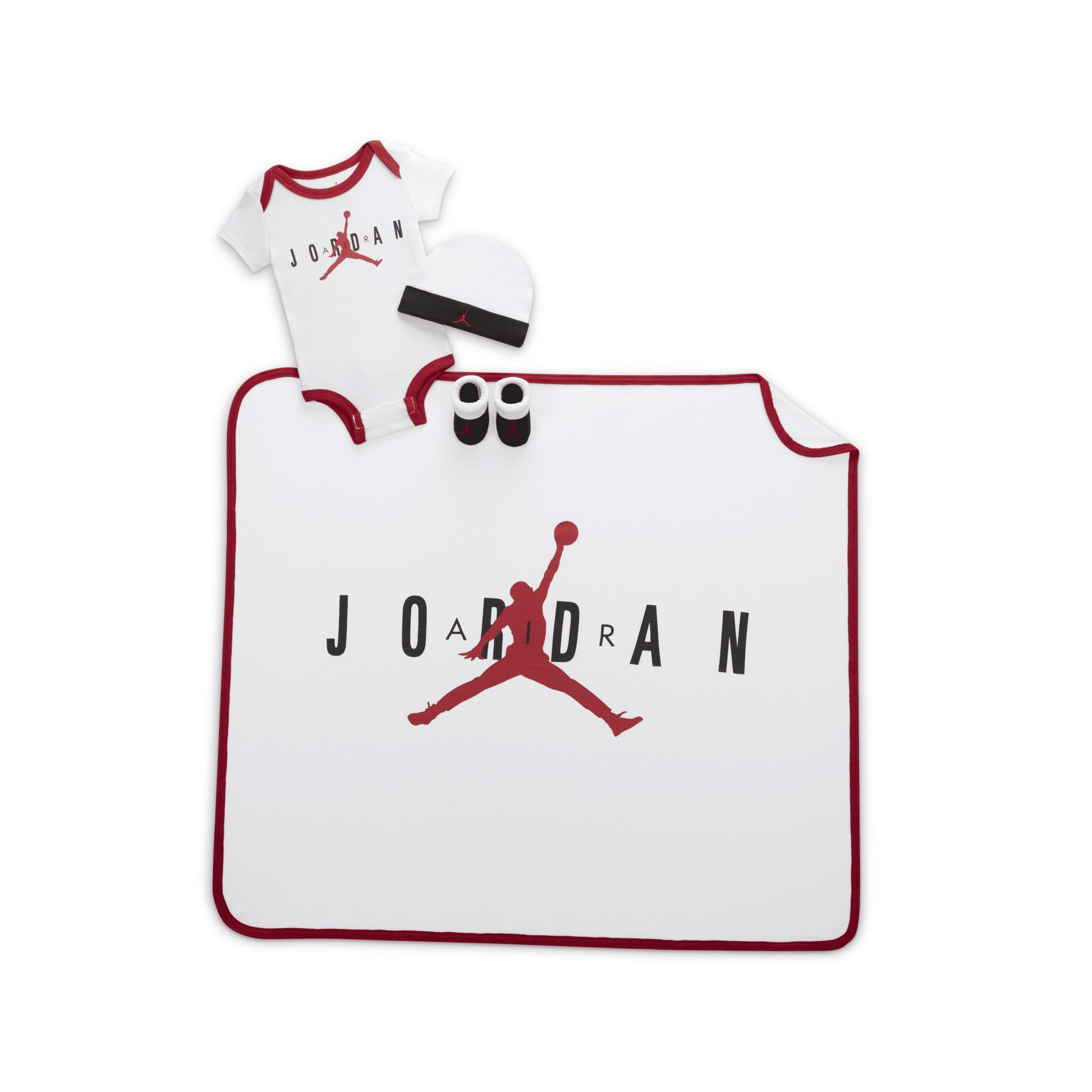 Air Jordan Baby Bodysuit, Beanie, Booties and Blanket Set by JORDAN