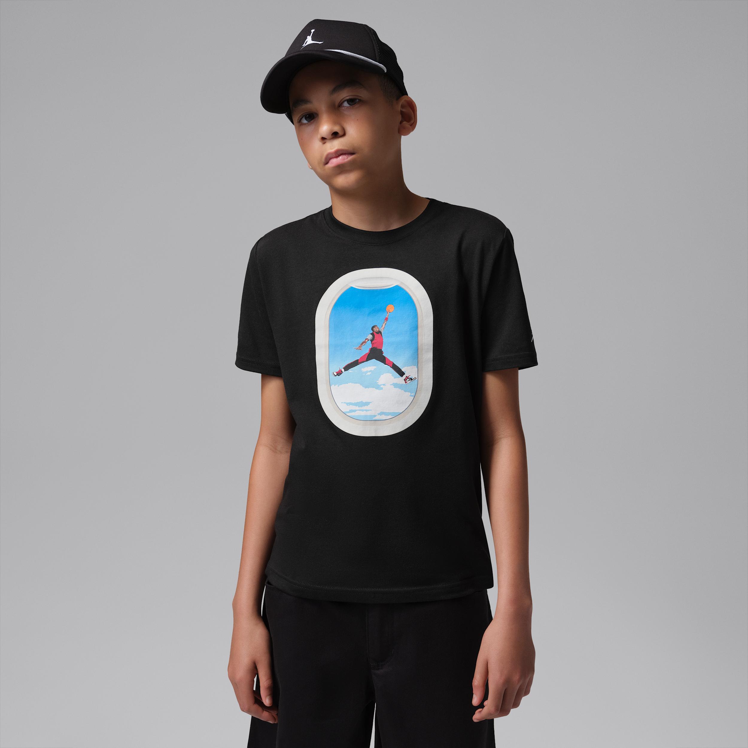 Air Jordan Big Kids' Plane Window T-Shirt by JORDAN