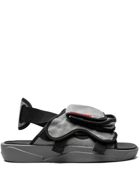 Air Jordan Jordan LS "Grey/Black" slides by JORDAN