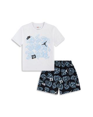 Boys' Printed Movement Lines Tee & Shorts Set - Little Kid by JORDAN