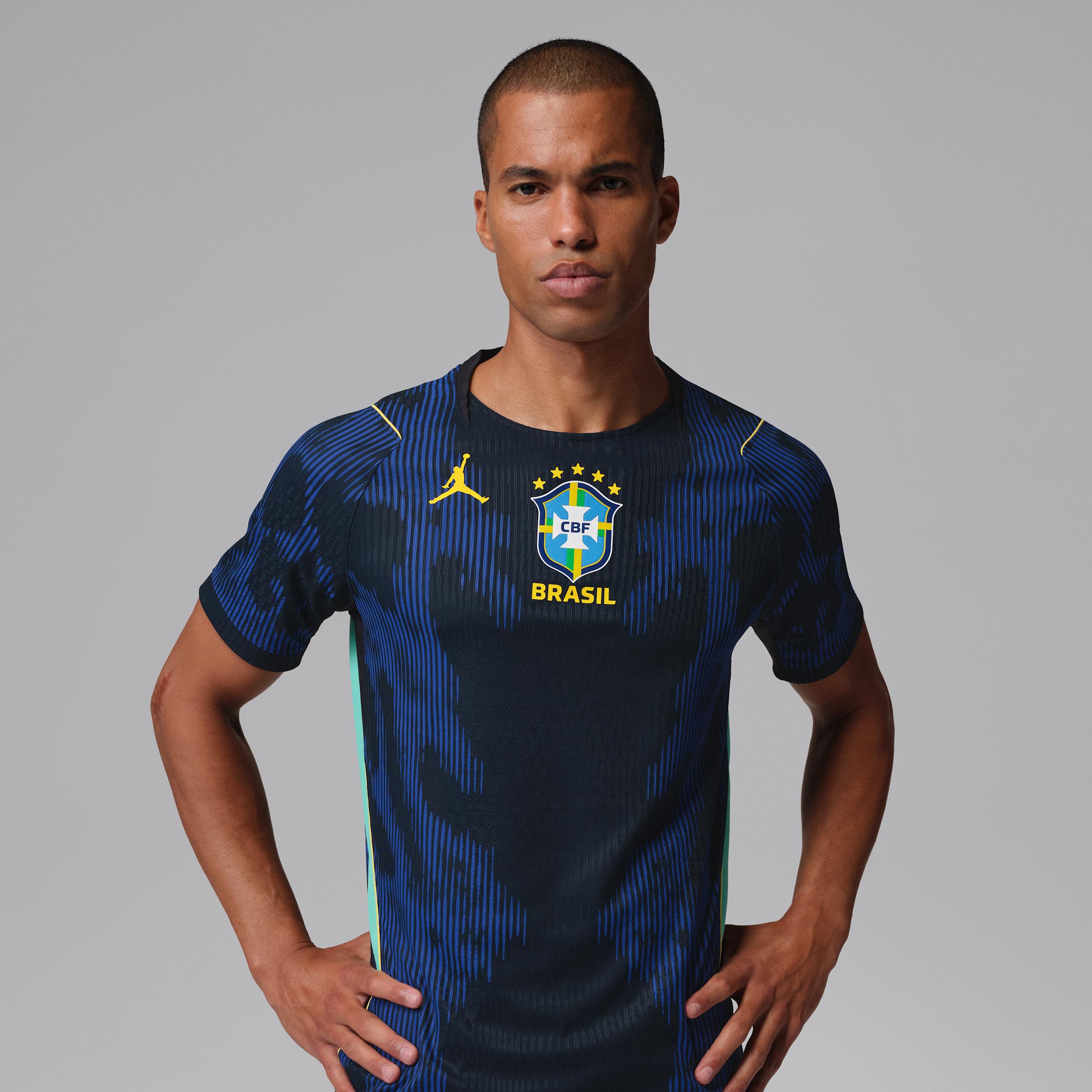 Brazil National Team 2026 Match Away Nike Men's Aero-FIT Soccer Jersey by JORDAN