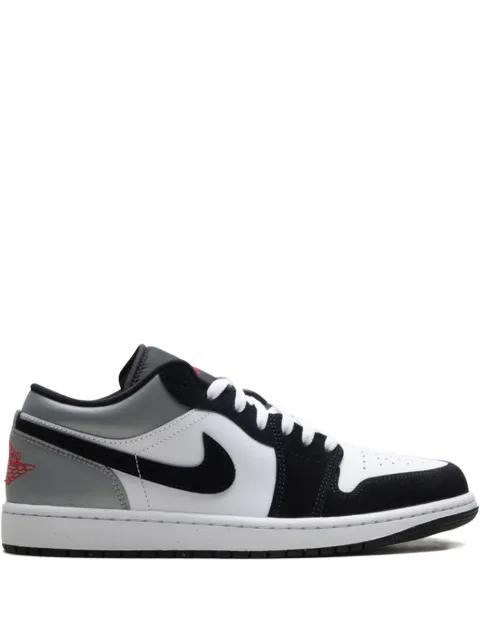 Jordan 1 Low SE "White/Fire Red/Black/Matte Silver" sneakers by JORDAN