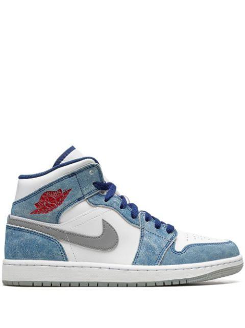 Jordan 1 Mid "French Blue" sneakers by JORDAN