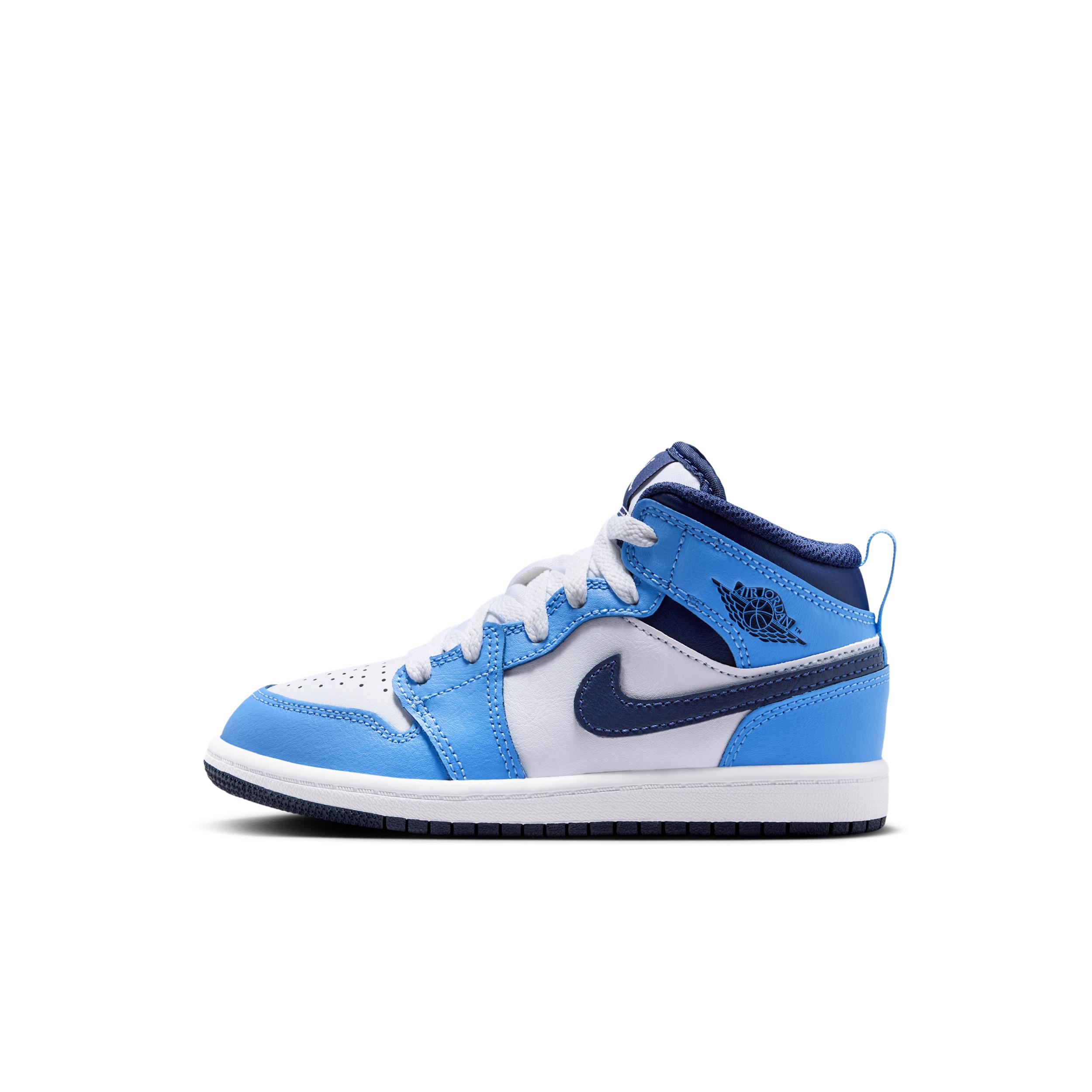 Jordan 1 Mid Little Kids' Shoes by JORDAN