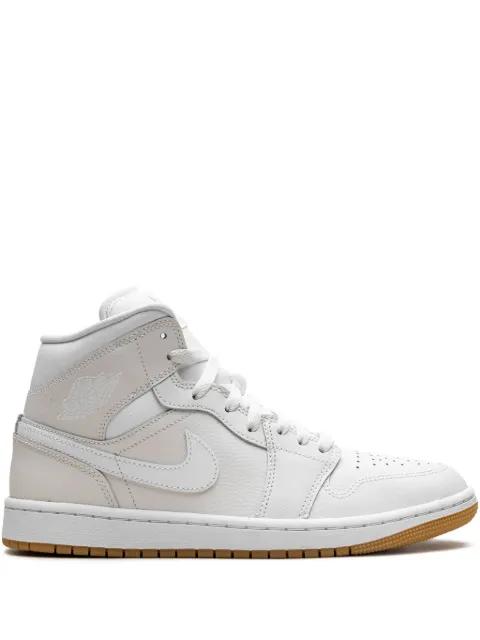Jordan 1 Mid "Phantom/Gum Light Brown/White" sneakers by JORDAN