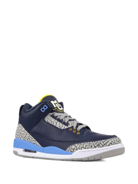 Jordan 3 Marquette PE lace-up sneakers by JORDAN