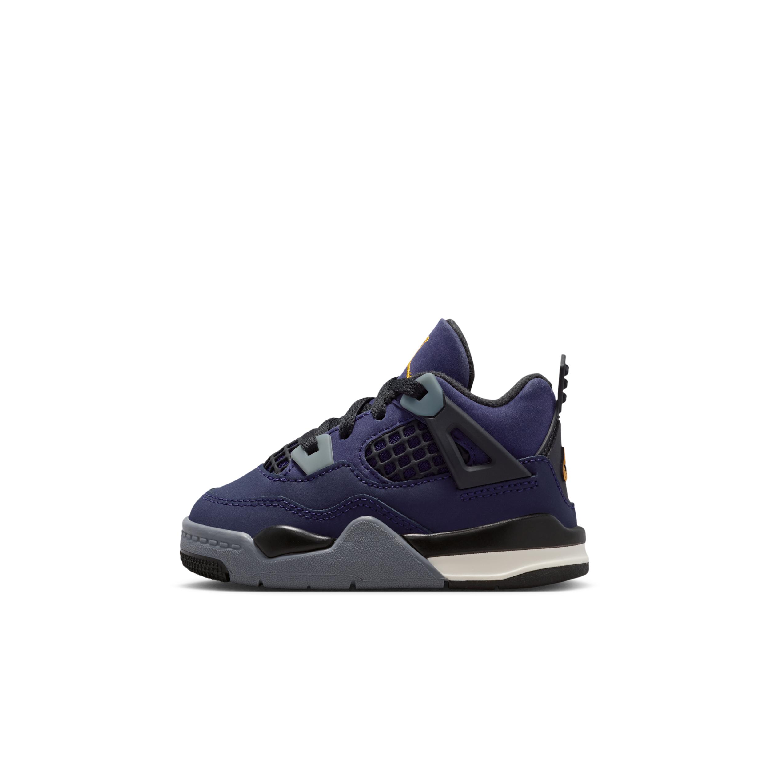 Jordan 4 Retro "Imperial Purple" Baby/Toddler Shoes by JORDAN
