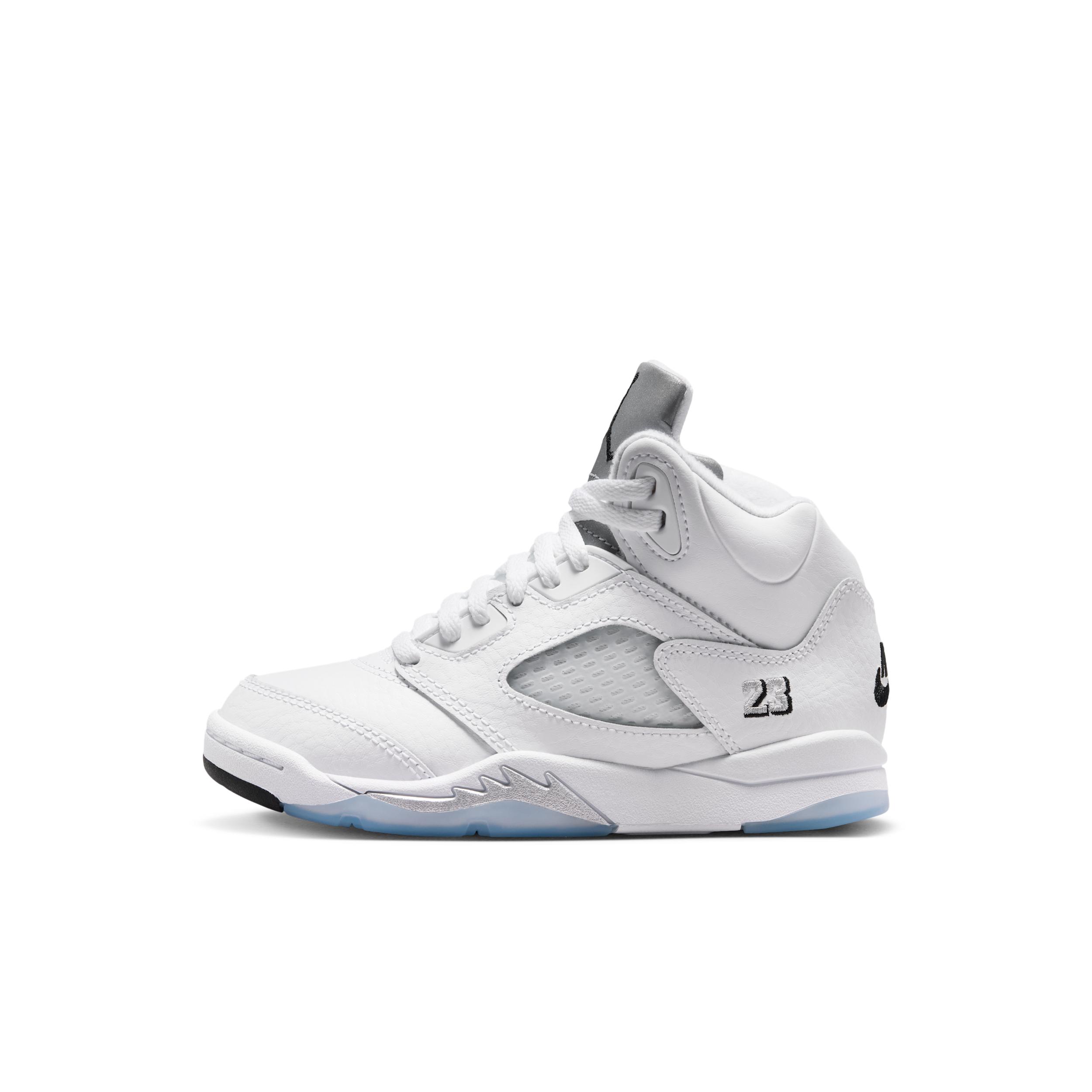 Jordan 5 Retro OG "White Metallic" Little Kids' Shoes by JORDAN