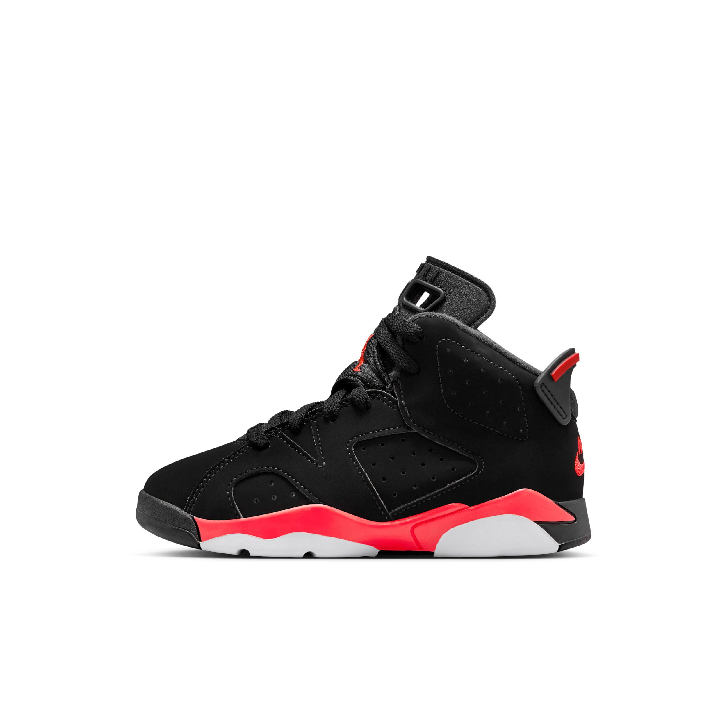 Jordan 6 Retro "Infrared Salesman" Little Kids' Shoes by JORDAN