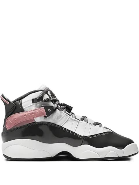 Jordan 6 Rings GS "White/Red Stardust/Vapor Green/Anthracite" sneakers by JORDAN