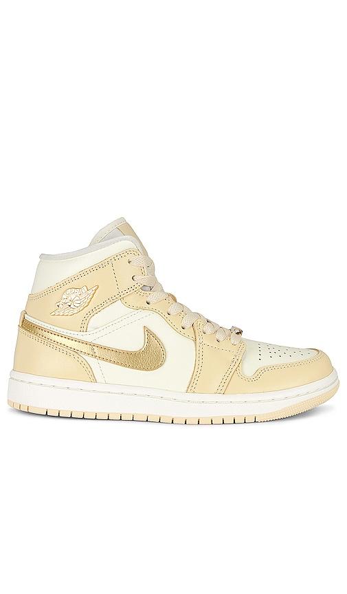 Jordan Air Jordan 1 Mid Se Sneaker in Beige by JORDAN Jordan Air Jordan 1 Mid Se Sneaker in Beige by JORDAN