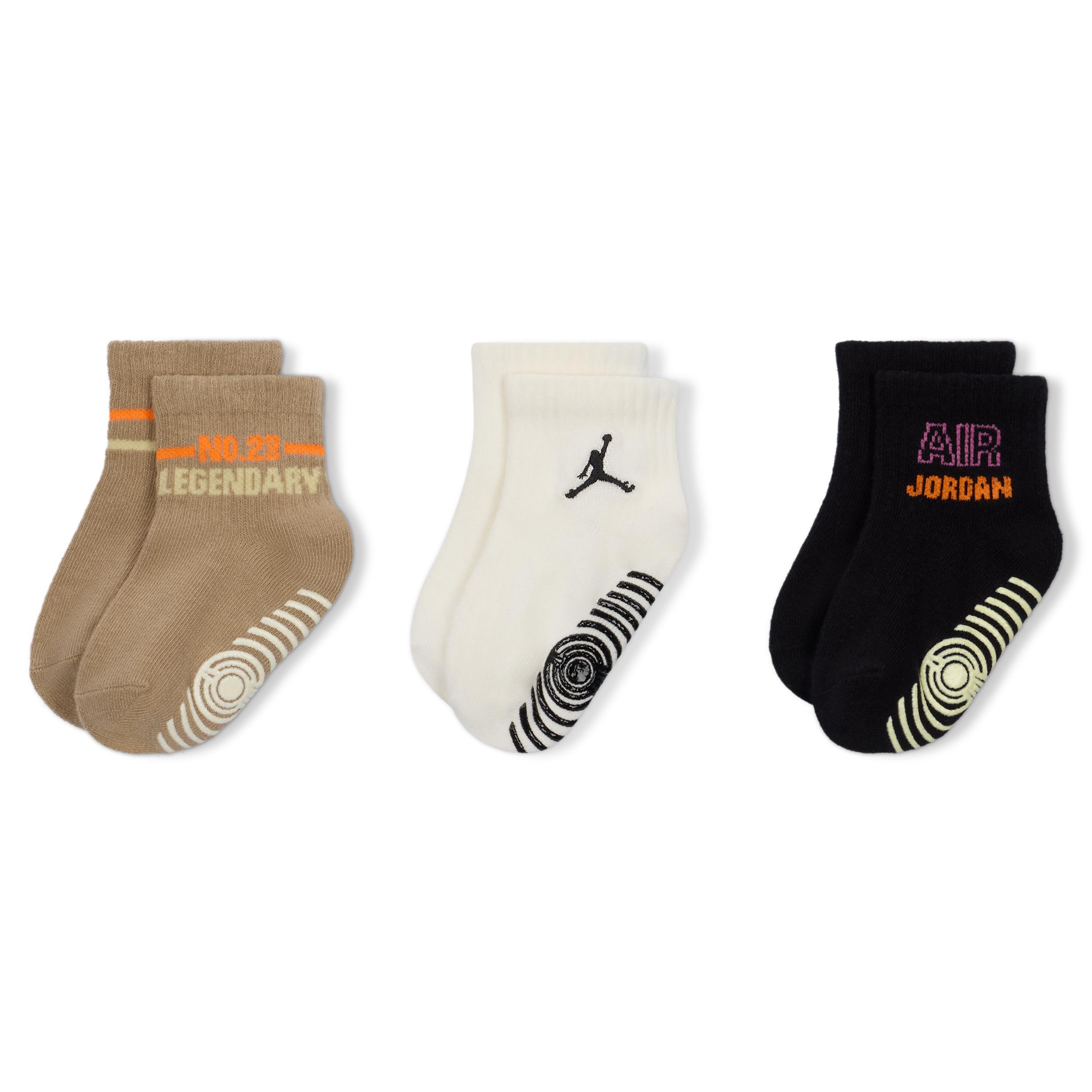 Jordan Baby Legendary Gripper Socks (3 Pairs) by JORDAN