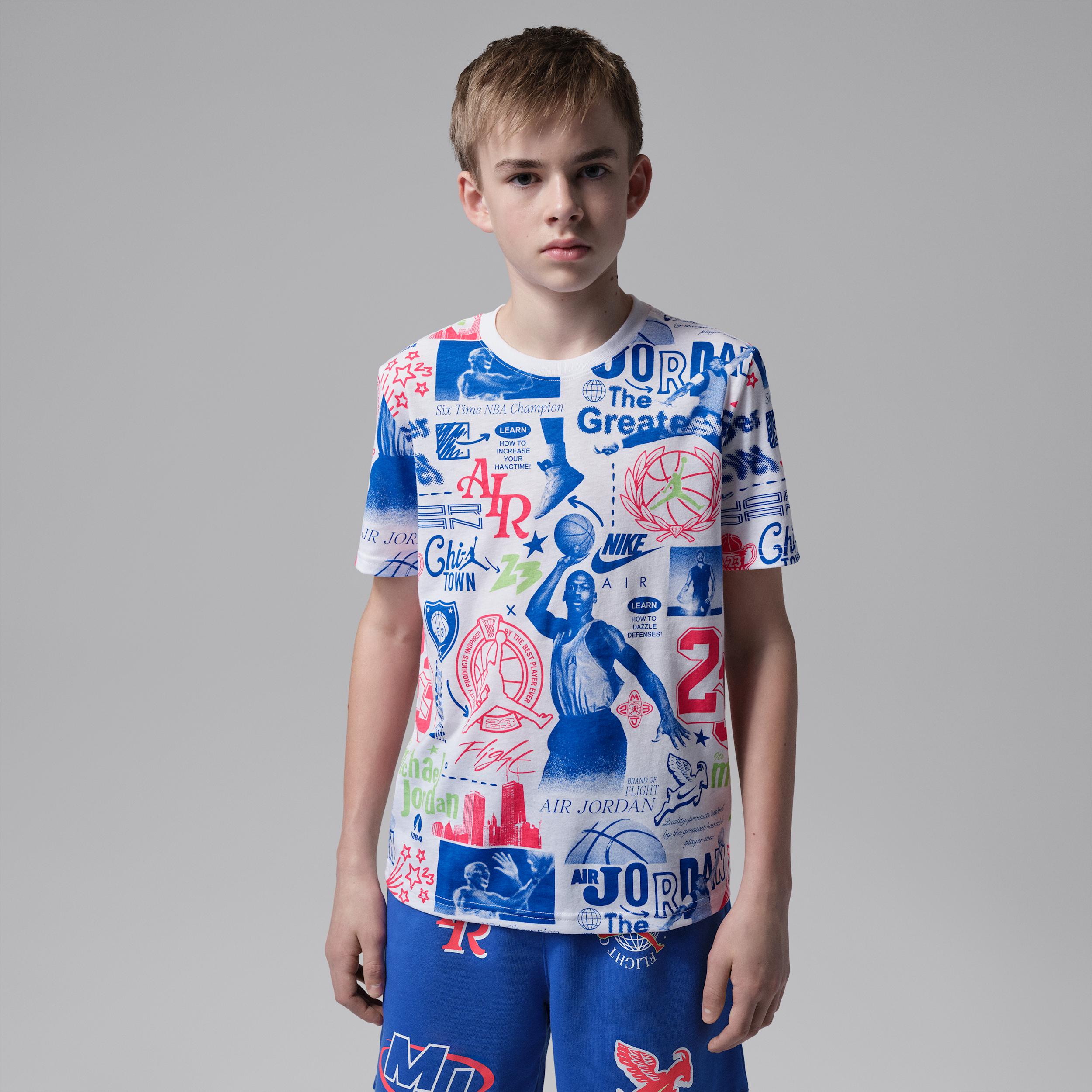 Jordan Big Kids' Billboard Printed T-Shirt by JORDAN