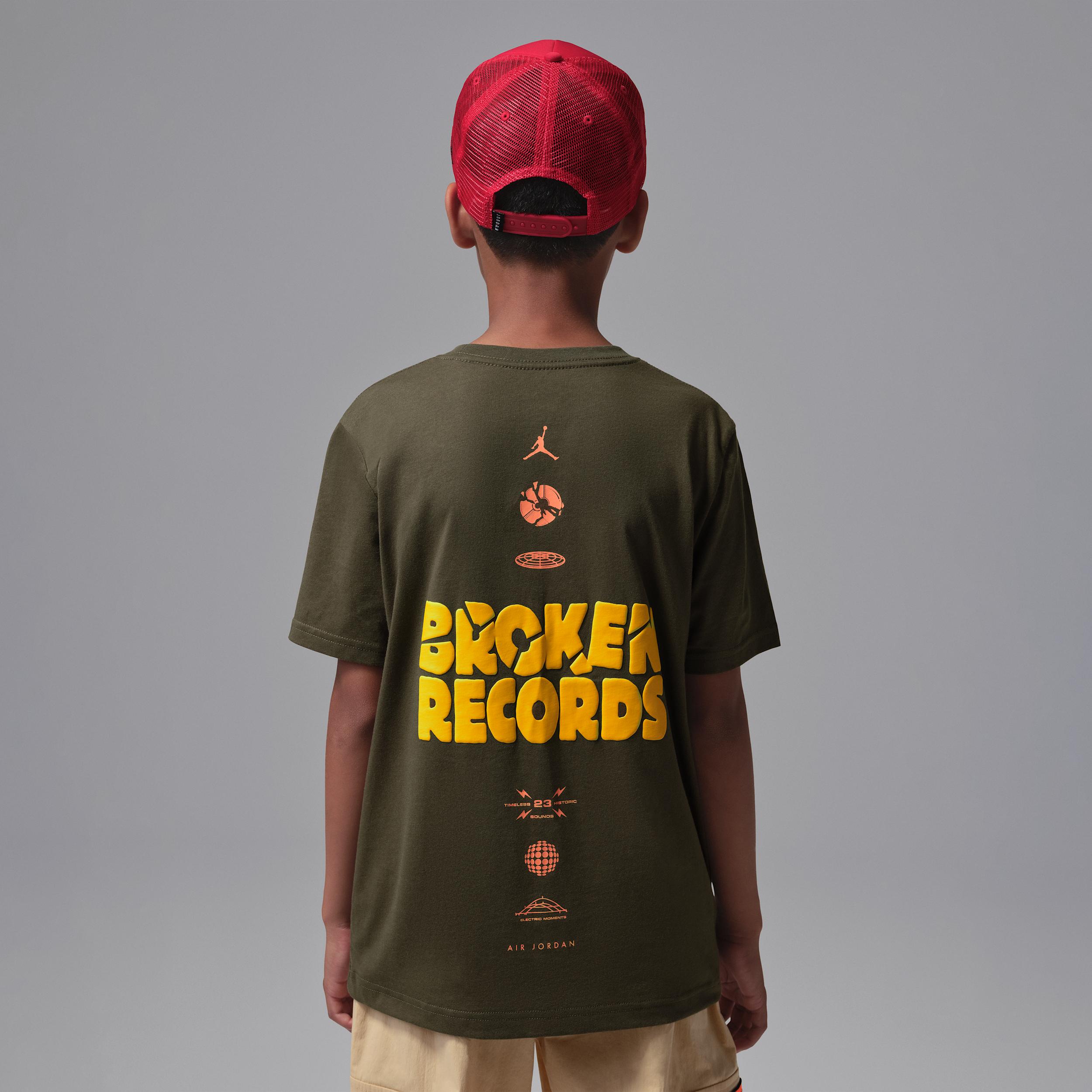 Jordan Big Kids' Broken Records T-Shirt by JORDAN