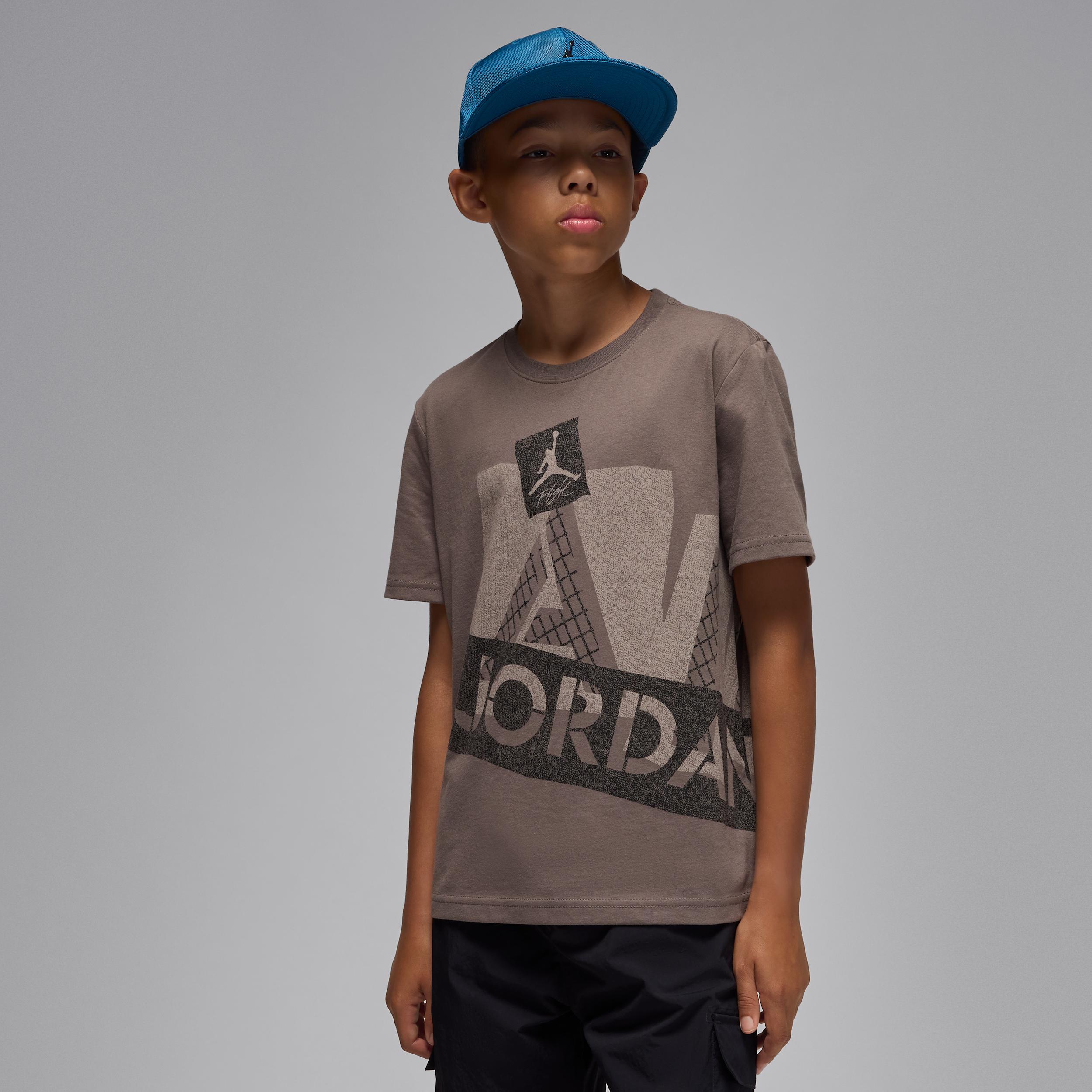 Jordan Big Kids' Cave Stone 4 Retro T-Shirt by JORDAN