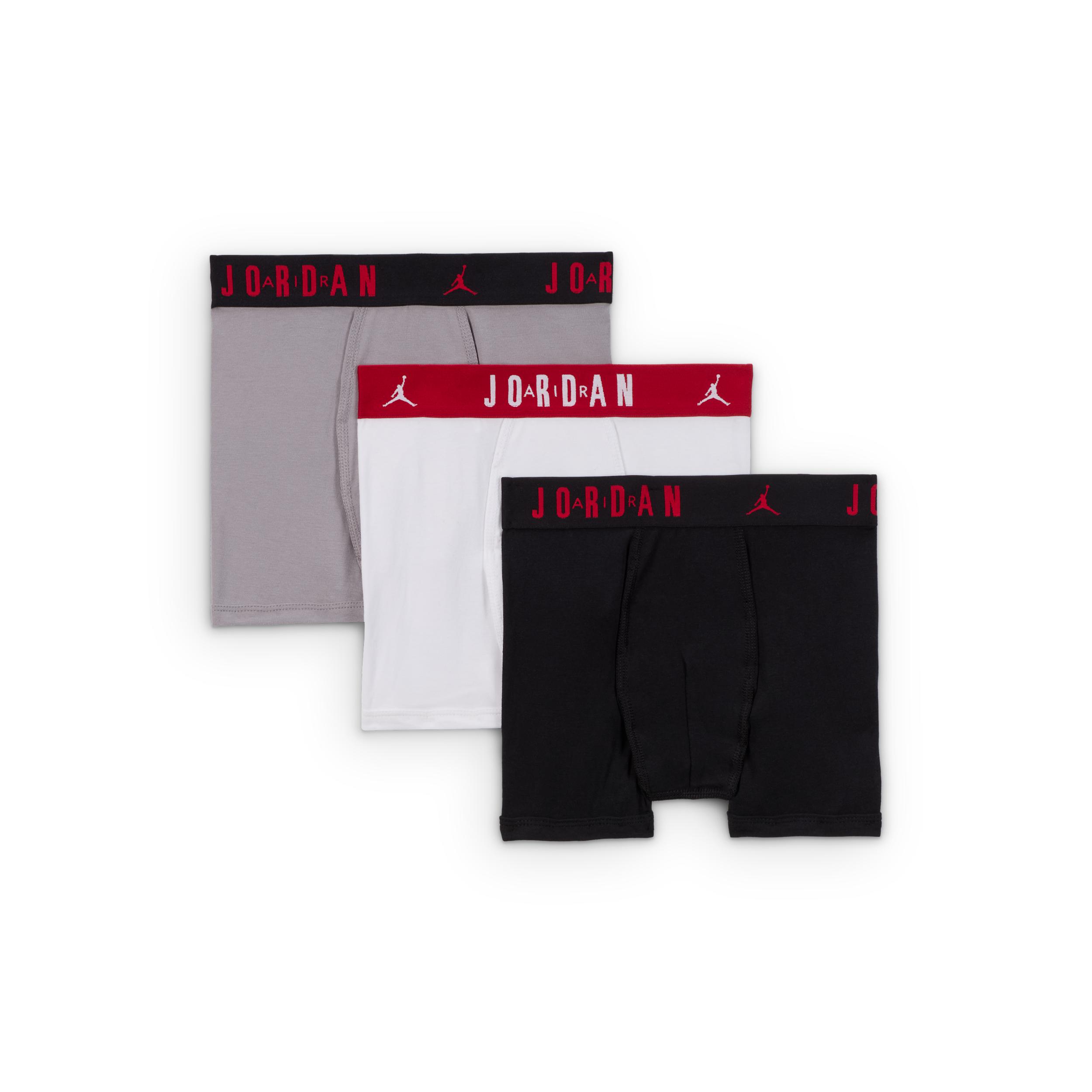 Jordan Big Kids' Cotton Core Boxer Briefs (3-Pack) by JORDAN