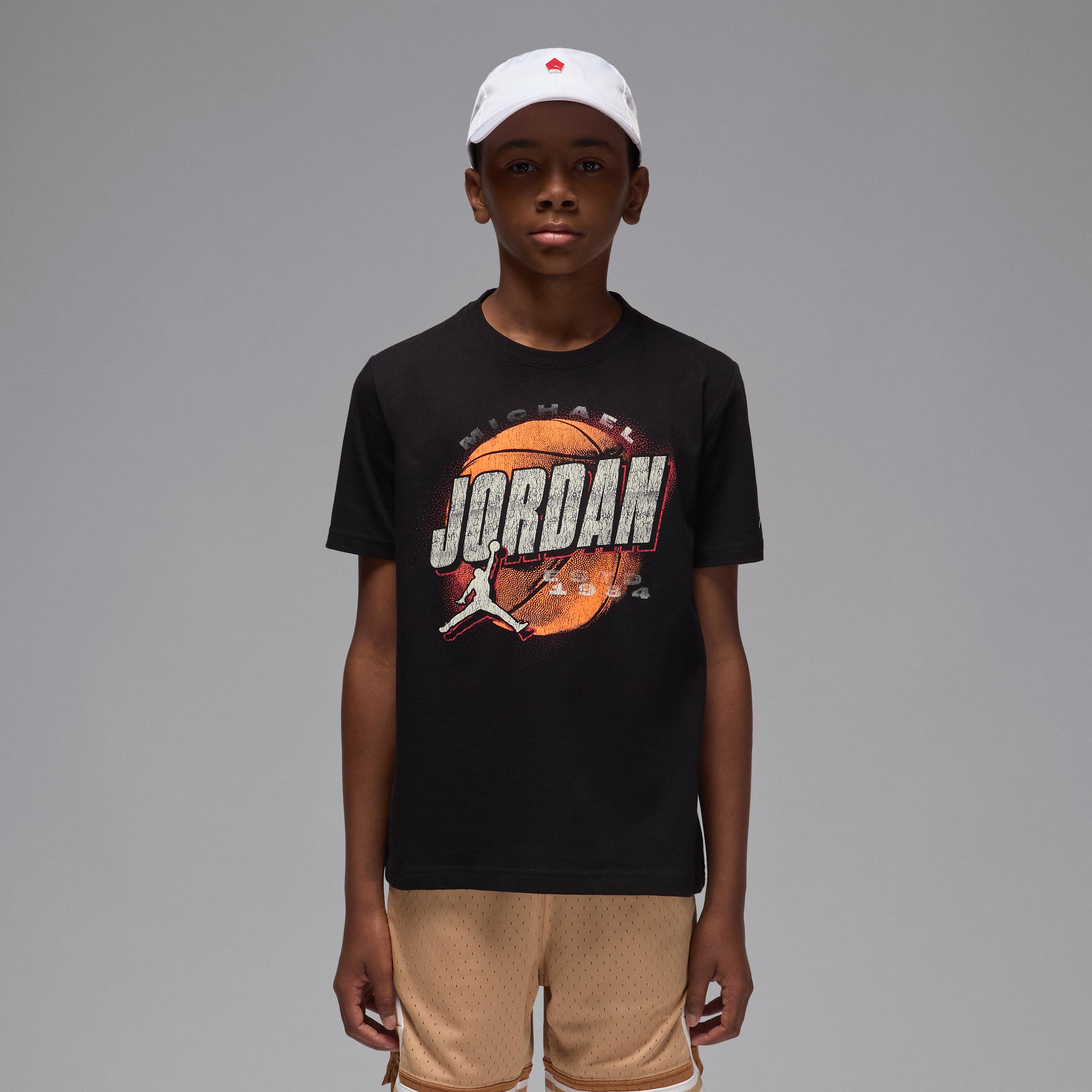Jordan Big Kids' Distressed Chrome T-Shirt by JORDAN