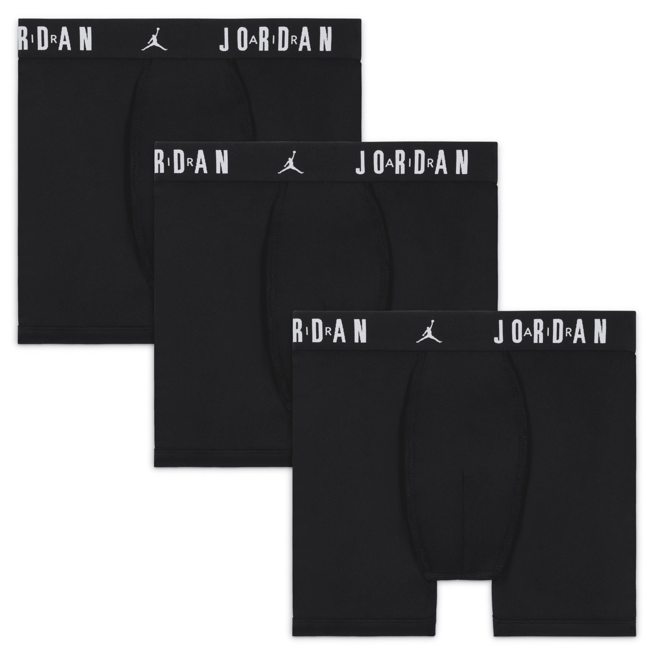 Jordan Big Kids' Dri-FIT Flight Poly Core Boxer Briefs (3 Pairs) by JORDAN