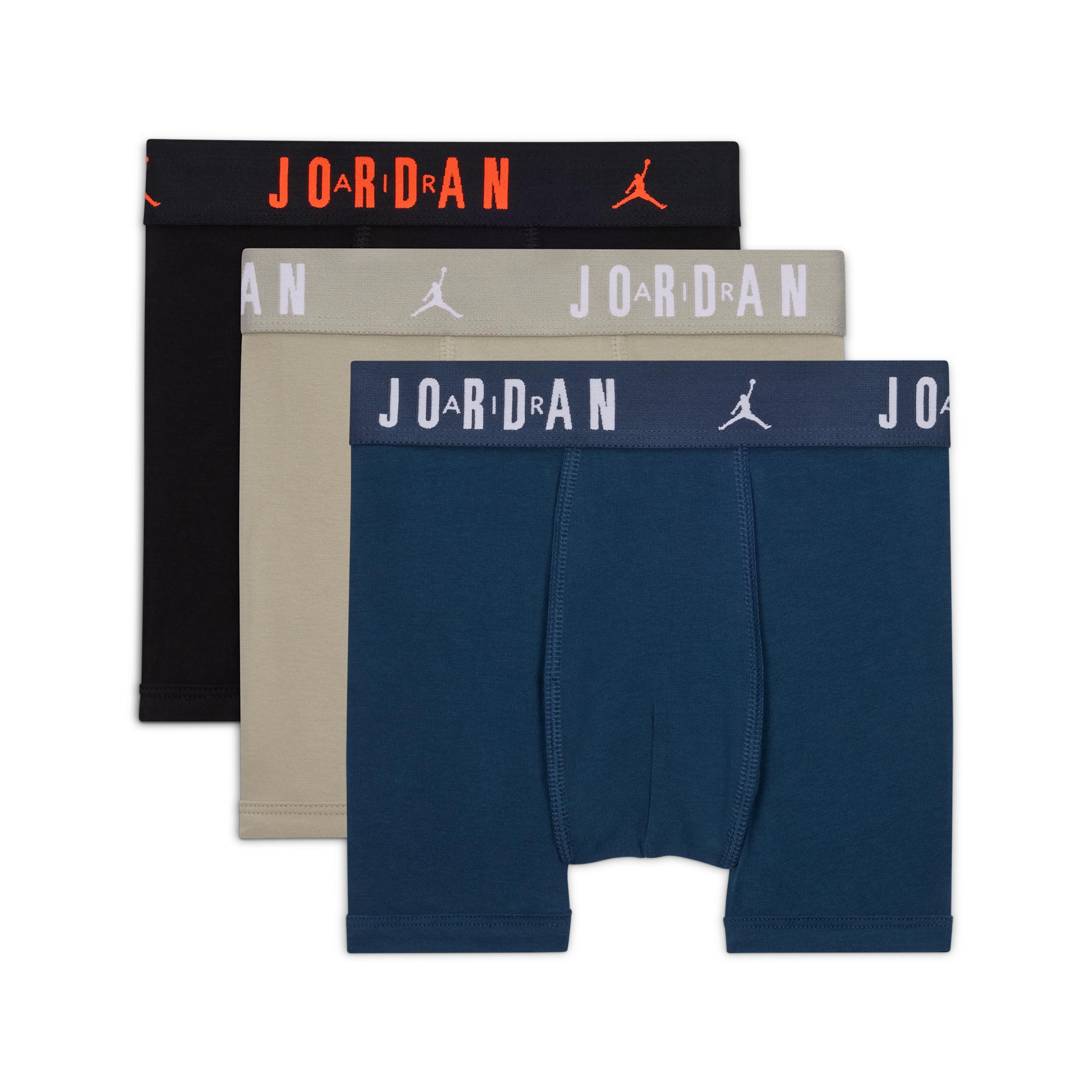 Jordan Big Kids' Flight Cotton Boxer Briefs (3-Pack) by JORDAN