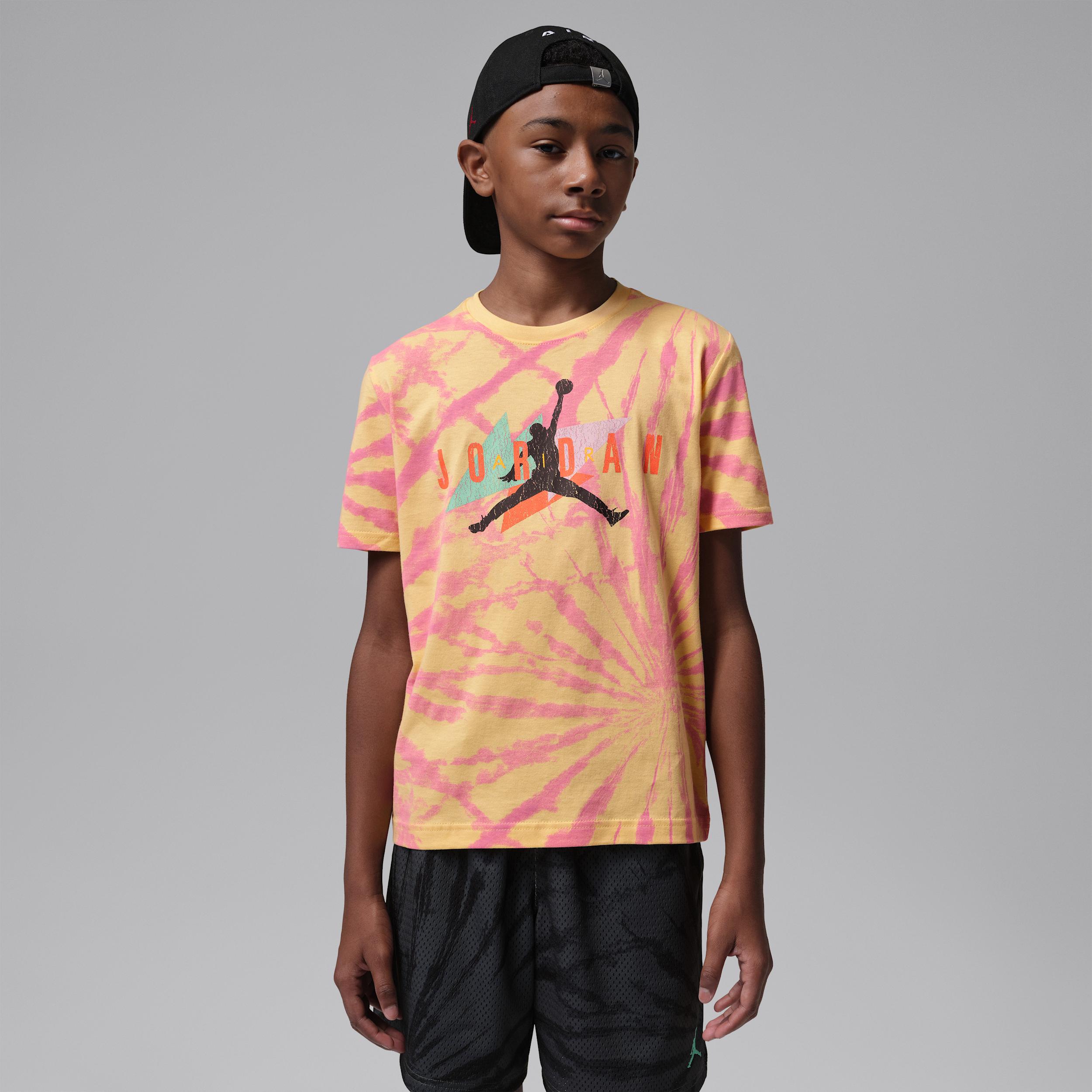 Jordan Big Kids' Geo Tie Dye T-Shirt by JORDAN