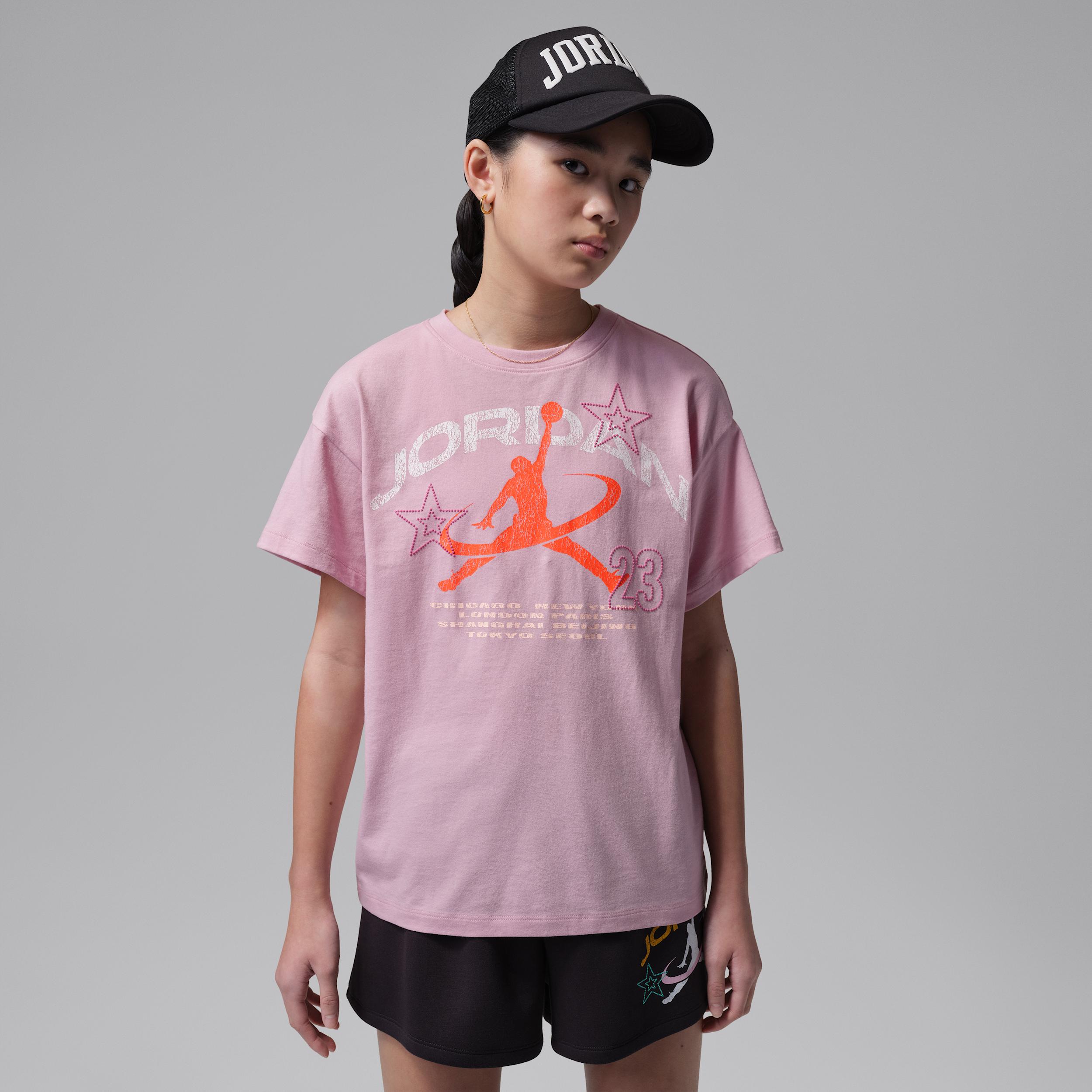 Jordan Big Kids' Geo World Tour T-Shirt by JORDAN