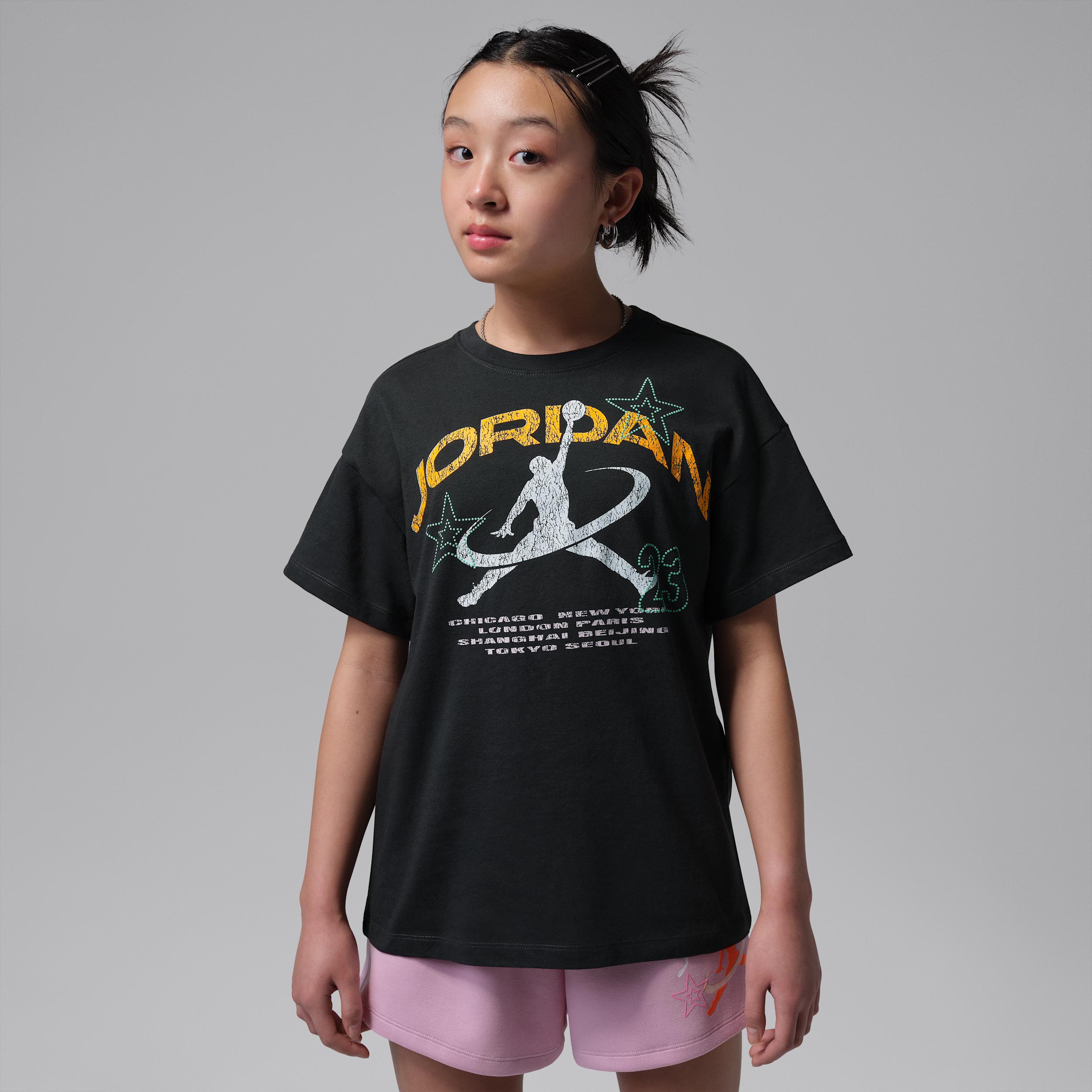 Jordan Big Kids' Geo World Tour T-Shirt by JORDAN