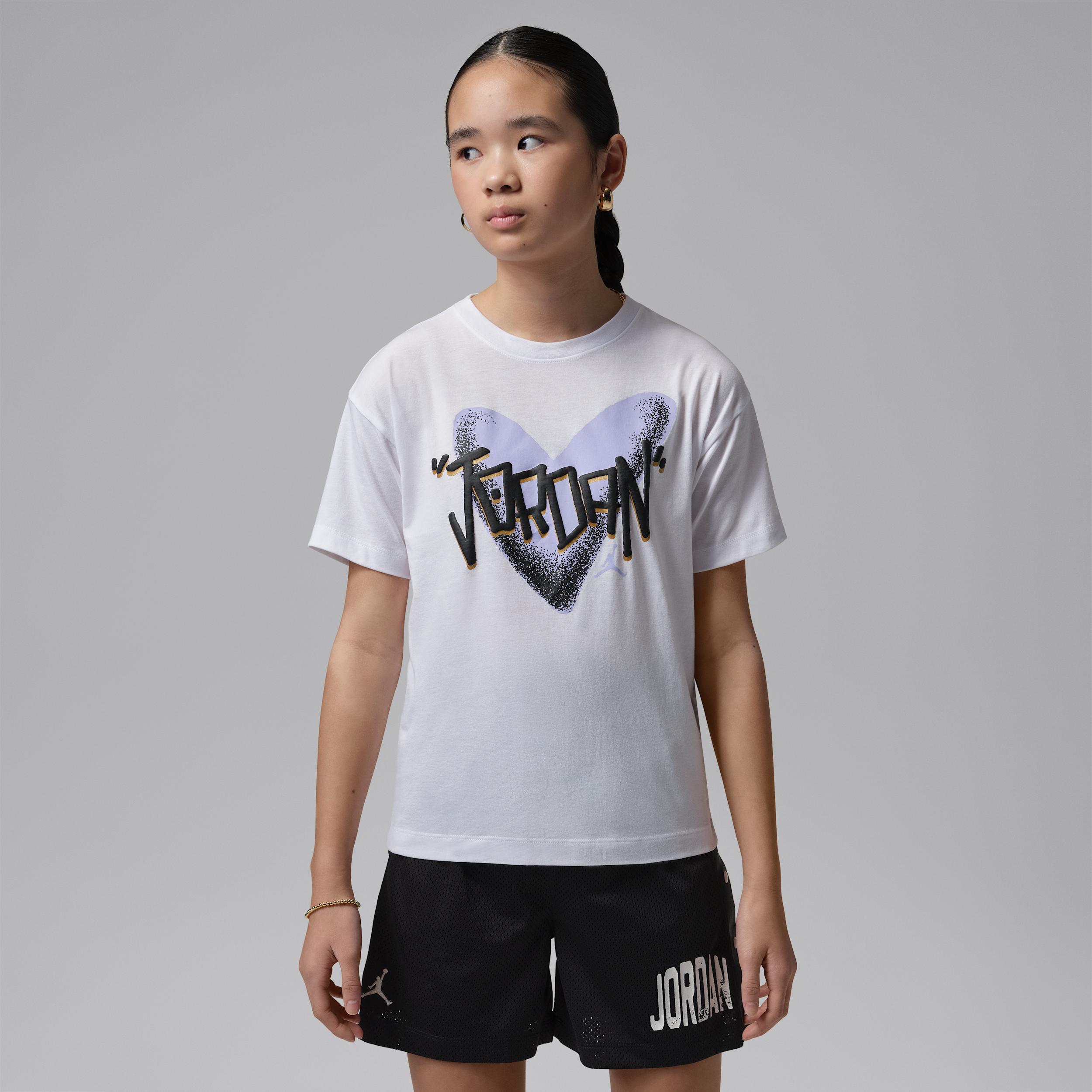 Jordan Big Kids' Heart Sketch T-Shirt by JORDAN