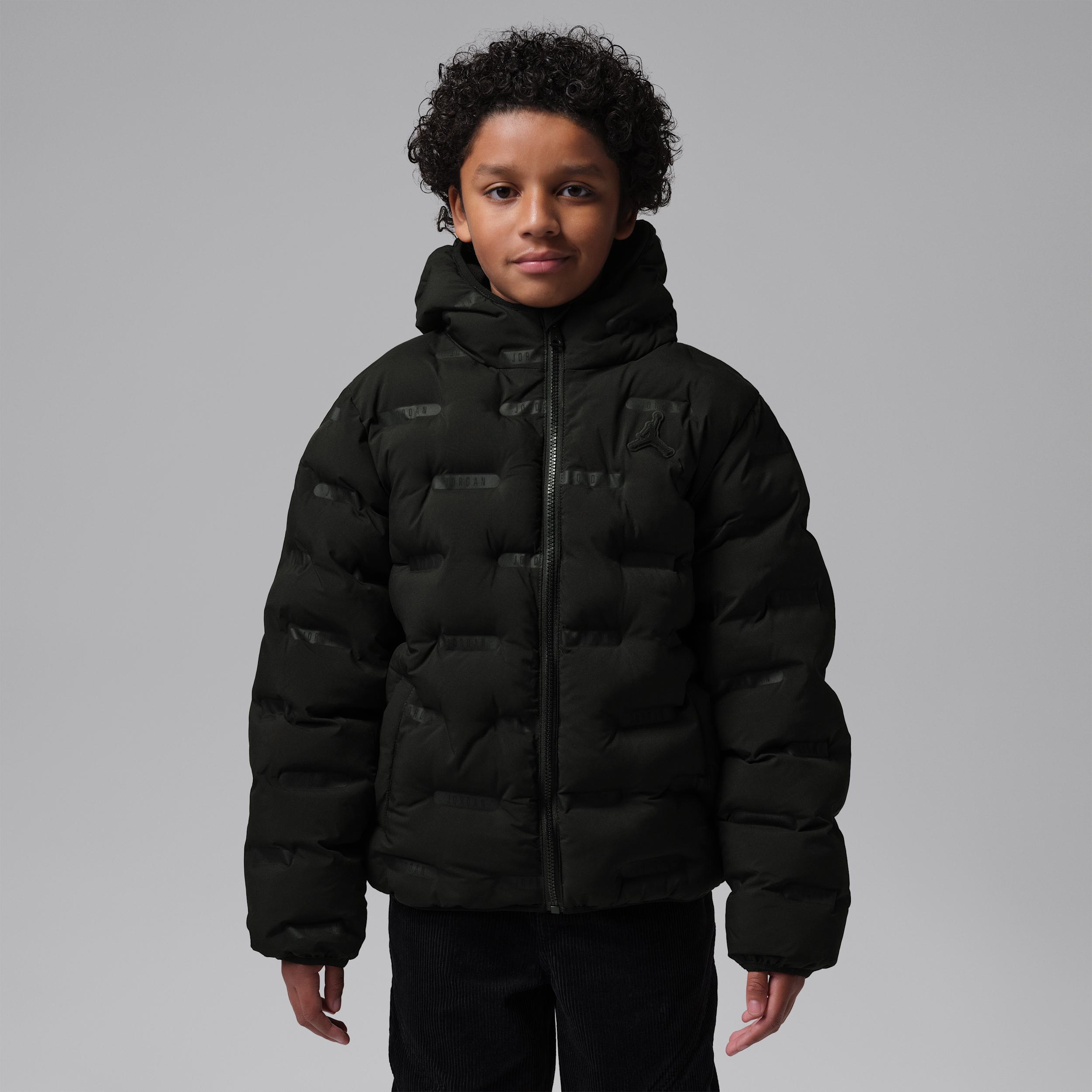 Jordan Big Kids' Heat Debossed Midweight Puffer Jacket by JORDAN
